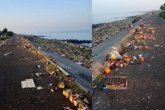 台南黄金海岸线堆满垃圾 犹如一片被遗弃的“化外之地”