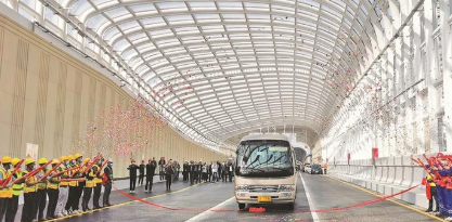 桂庙路东行隧道启用 6月初将全面完工